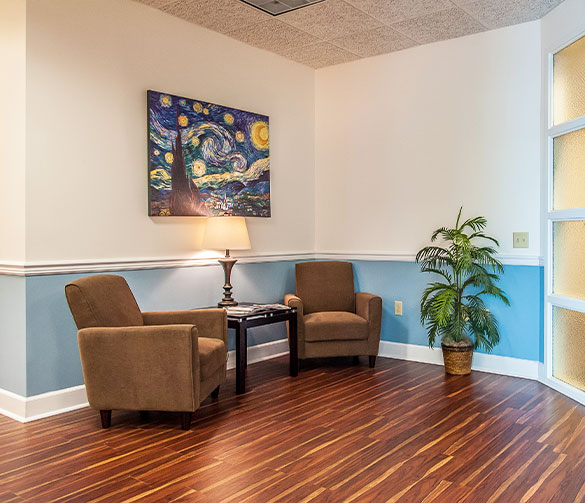 Center For Auto Accident Injury Treatment's waiting area