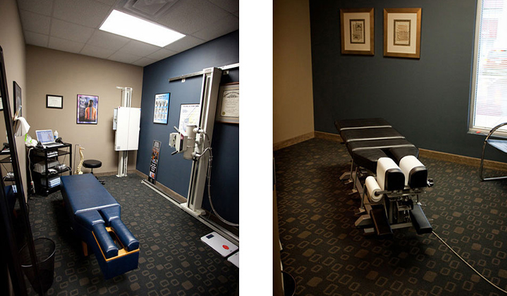 treatment room of Raleigh Auto Accident Injury Chiropractic