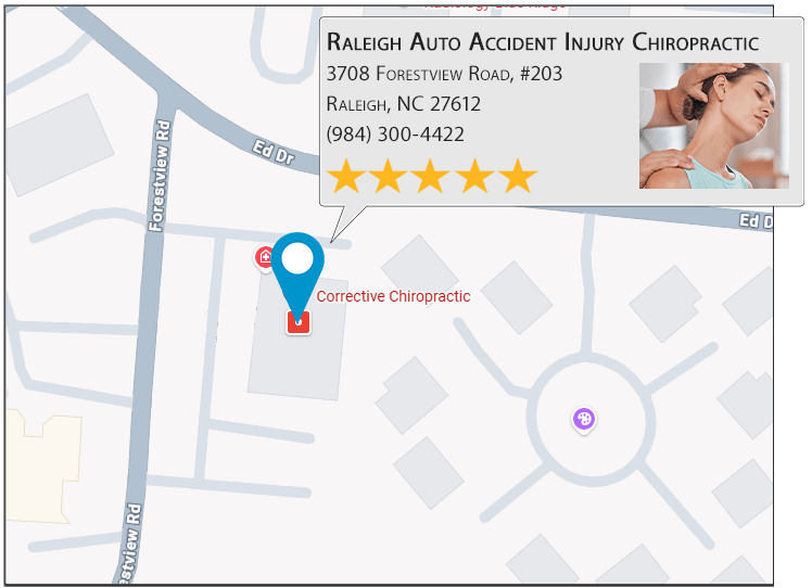 Raleigh Auto Accident Injury Chiropractic on googlemap